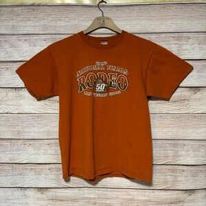 Wrangler National Finals Rodeo 2008 Orange T-Shirt Large
